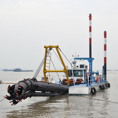 Heavy Duty Diesel Powered Cutter Suction Dredger with 450m³/h Efficiency and Robust Design for Lake Desilting