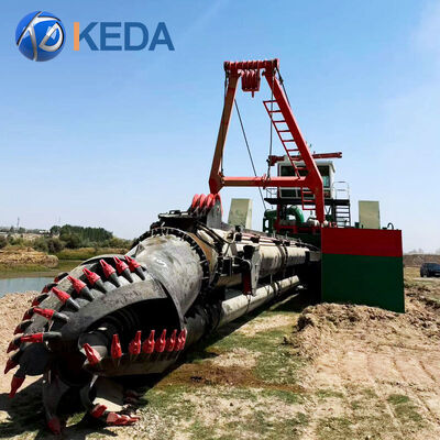 Heavy Duty Diesel Powered Cutter Suction Dredger with 450m³/h Efficiency and Robust Design for Lake Desilting