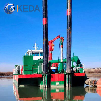 Heavy Duty Diesel Powered Cutter Suction Dredger with 450m³/h Efficiency and Robust Design for Lake Desilting
