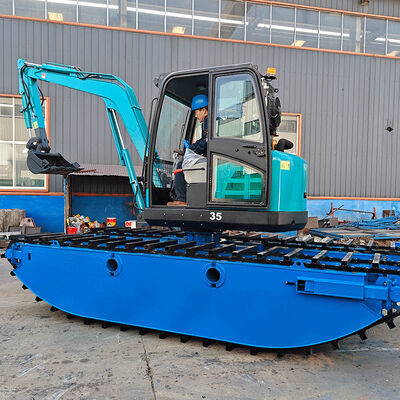 KEDA Multi-purpose Amphibious Excavator with Sealed Box-shaped Track Shoe and Advanced Hydraulic System