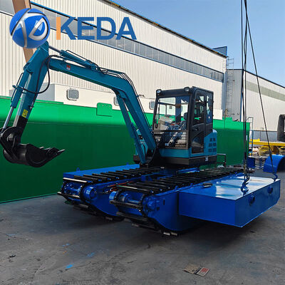 KEDA Multi-purpose Amphibious Excavator with Sealed Box-shaped Track Shoe and Advanced Hydraulic System