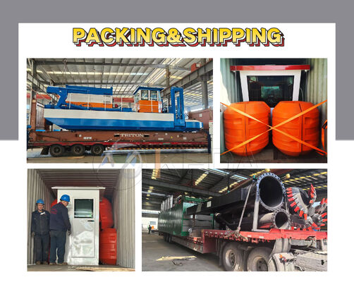 180-450kw Cutter Suction Dredger Utilizing Marine Steel Plate and Ladder Shape Square or Round for Long Term Reliability