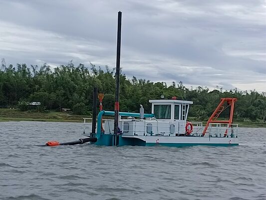 High Efficiency Cutter Suction Dredger with Sand Pumping Diameter 850-30 8/6 Inch Pump Model and JC-3000 Ladder Winches