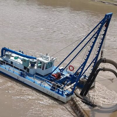 Diesel Engine Jet Suction Dredger  20m Dredging Depth 10 Inch Draught