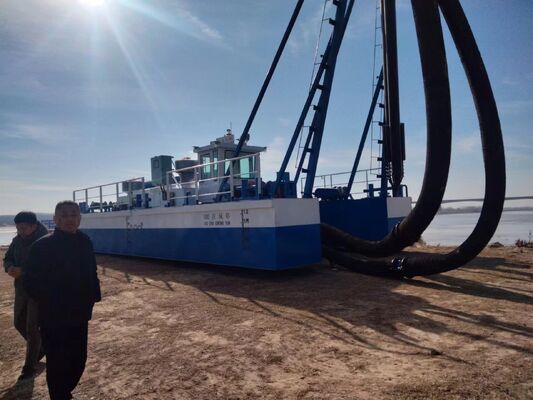 Diesel Engine Jet Suction Dredger  20m Dredging Depth 10 Inch Draught