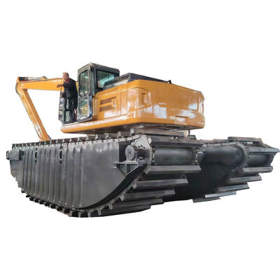 River Dredging Diesel Amphibious Dredger 500m3/h Working Capacity