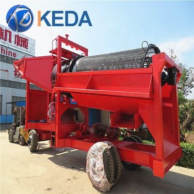 High Work Efficiency Modular Design Gold Trommel Wash Plant with Engine Core Components