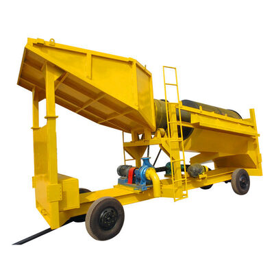 50 Tons Per Hour Mobile Gold Wash Plant with Centrifugal Gold Concentrator and Gravity Separator
