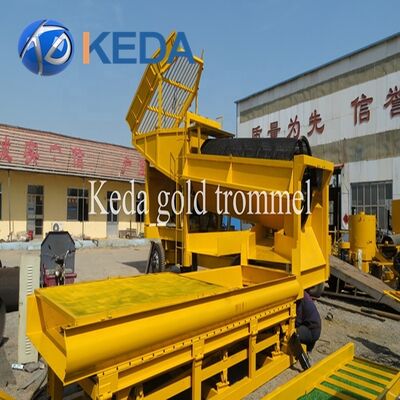 50 Tons Per Hour Mobile Gold Wash Plant with Centrifugal Gold Concentrator and Gravity Separator
