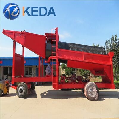 50 Tons Per Hour Mobile Gold Wash Plant with Centrifugal Gold Concentrator and Gravity Separator