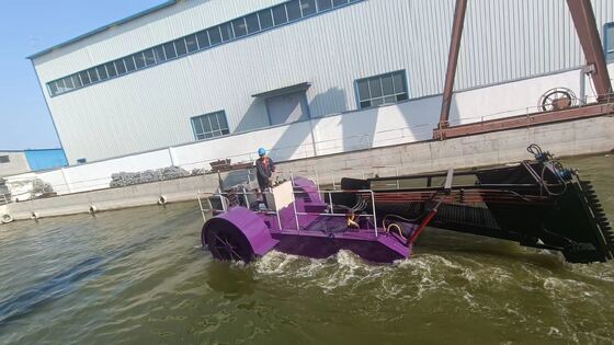 Motorized Trash Skimmer Boat 6.5KG with 30 - 150 HP 4 Rows