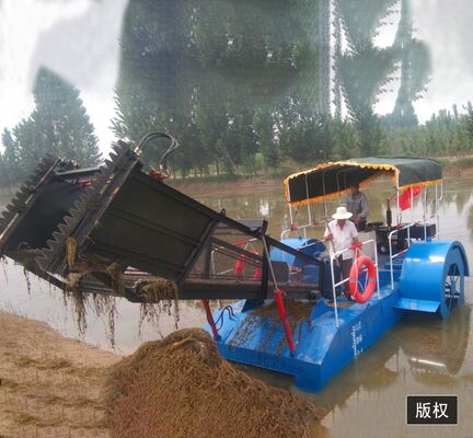 12t Load Capacity Automatic Amphibious Weed Harvester with Diesel Engine