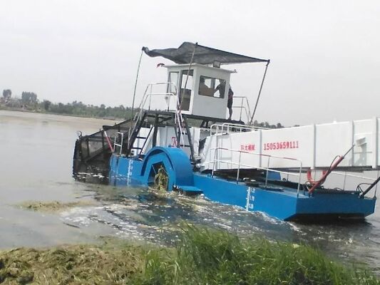 75kw Automatic Aquatic Weed Harvester for Weed Cutting Boat