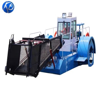 Automatic Aquatic Weed Harvesting Machine 3km/h for Waterway Cleaning