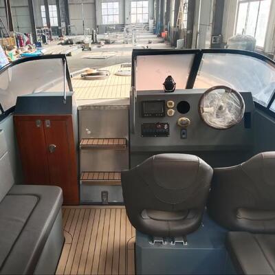 High Speed Tourist Aluminum Alloy Boat 8.6m Length with Bedroom Toilet