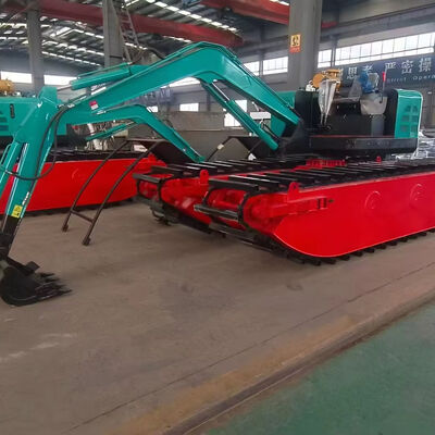 Wetland Amphibious Excavator With Q355B Reinforced Steel 40Cr Hard Wearing Steel