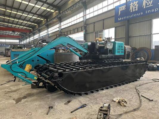 KEDA Q355B Reinforced Steel Amphibious Dredger With 40Cr Hard Wearing Steel