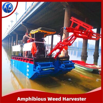 Reed Harvesting Amphibious Excavator 12kw Work Power 39kw Engine for Wetland
