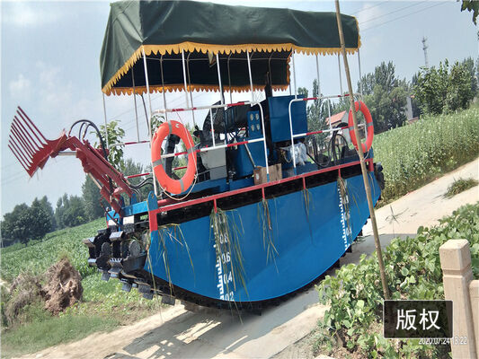 Reed Harvesting Amphibious Excavator 12kw Work Power 39kw Engine for Wetland