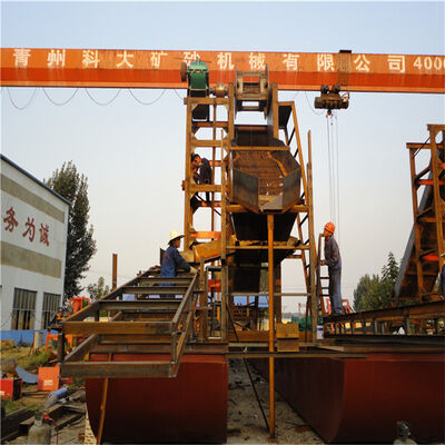 JC-3000 Ladder Winch Bucket Chain River Sand Dredger 400m3/h Output