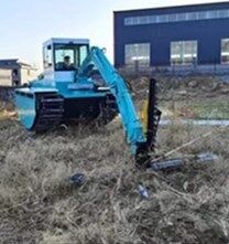 Marine Steel Amphibious Weed Harvester 11*3.3*3.1m with Hydraulic Track Drive