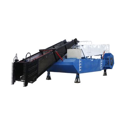 Aquatic Weed Harvester River Garbage Collection Boat with 4 Layers Anti-Rust Marine Paint 50-100 HP and 200 mm Working Width