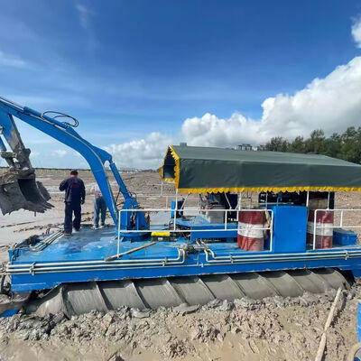 Self Propelled Amphibious Dredger 6.5m Dredging Depth 40 Inch Draught