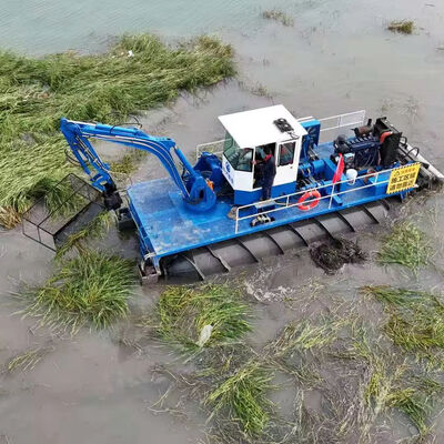 Self-Propulsion Cutter Suction Amphibious Dredger with Max. Discharging Distance 1500m for Wetland Excavation