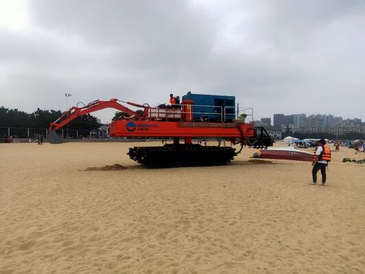 Multi-purpose Amphibious Excavator with 5.1/3.0km/h Travel Speed 300m³/h Working Capacity and Volvo 250 Motor