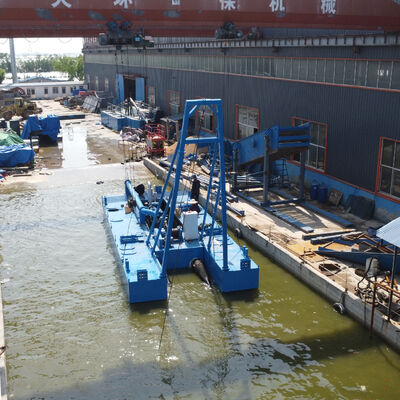 Diesel Engine Jet Suction Sea Dredger 20m Dredging Depth with Dual Pump