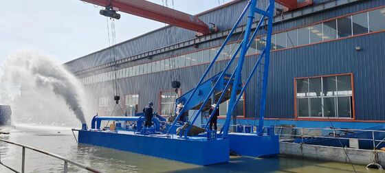 Diesel Engine Jet Suction Sea Dredger 20m Dredging Depth with Dual Pump