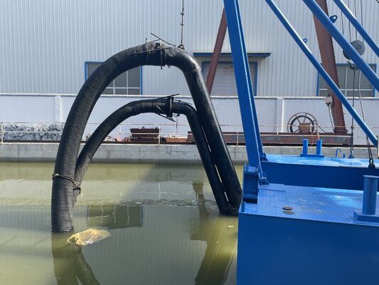 Diesel Engine Jet Suction Sea Dredger 20m Dredging Depth with Dual Pump