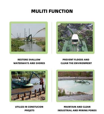 Multifunctional Amphibious Dredger with Self Propulsion Corrosion Resistant Hull