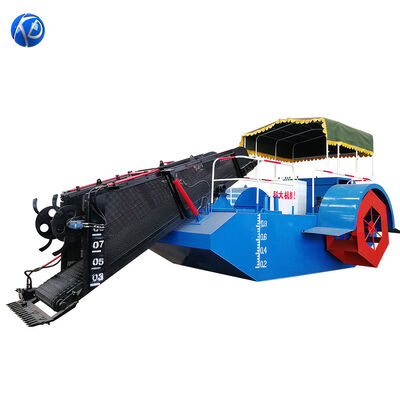 24 Hour Continuous Working Aquatic Weed Harvester with 4 Layers Anti-Rust Marine Paint and Automatic Operation