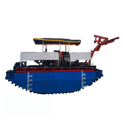 24 Hour Continuous Working Aquatic Weed Harvester with 4 Layers Anti-Rust Marine Paint and Automatic Operation