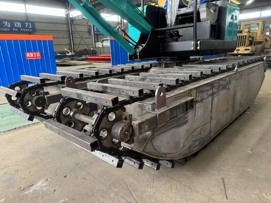 Diesel Wetland Amphibious Excavator 5 Ton 0.1m3 Bucket Capacity