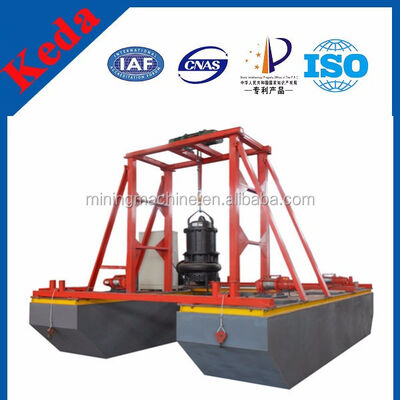 Submersible Sand Dredge Pump Boat 25kw Cutter Power 50-70m3/h Working Capacity