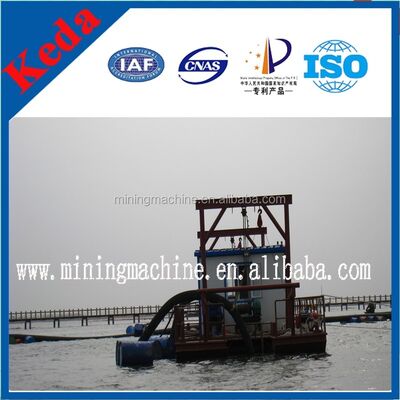 800m Discharging Distance Sand Dredging Pontoon 30m Dredging Depth 50cm Draught