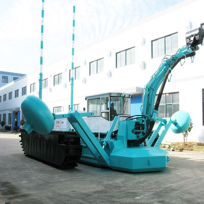194KW Engine Amphibious Dredger for Weed Removal / Dirt Excavation