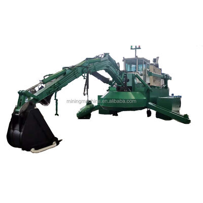Shallow Water Work Sites Amphibious Dredger 6m Dredging Depth 100cm Draught