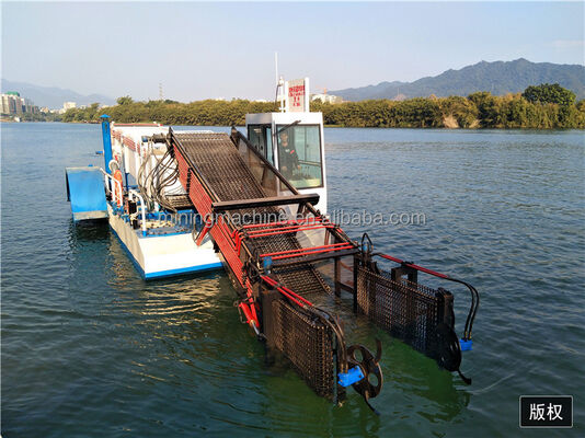 52kw Power 62 - 110 HP Tractor Power Aquatic Weed Harvester with 2000mm Working Width