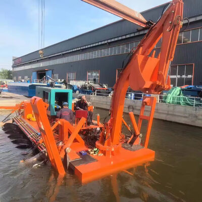 KEDA 194KW Engine Power Amphibious Excavator 6.5m Dredging Depth
