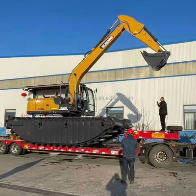 Track Type Amphibious Excavator with 1 Year Warranty 20t Weight and 40 Inch Draught