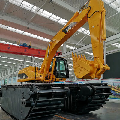 KEDA Wetland Amphibious Excavator with 40 Inch Draught 20t Weight and Cutter Suction Dredger Functionality