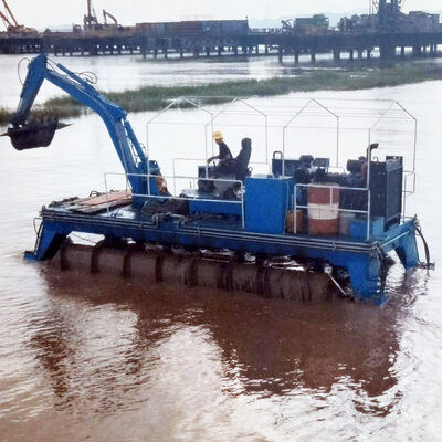 Track Type Amphibious Excavator with 1 Year Warranty Diesel Power and Multifunctional Application