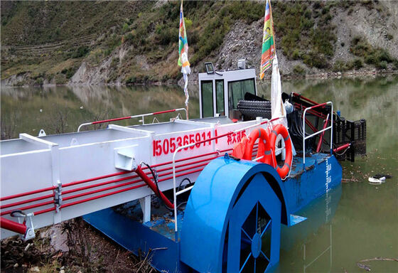 KEDA Paddle Wheel Driven Aquatic Weed Harvester with 12 Month Warranty and CE Certified for Water Hyacinth Collection