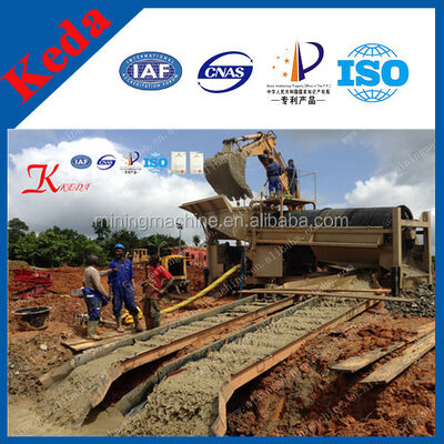 High Capacity 100-300t/h Gold Trommel Wash Plant 10t Weight 230 m3/h Water Flow