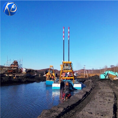 Professional Hydraulic Cutter Suction Dredger with 1100m3/h Workload, 10m Dredging Depth and 205kw Motor for Port and Canal Deepening