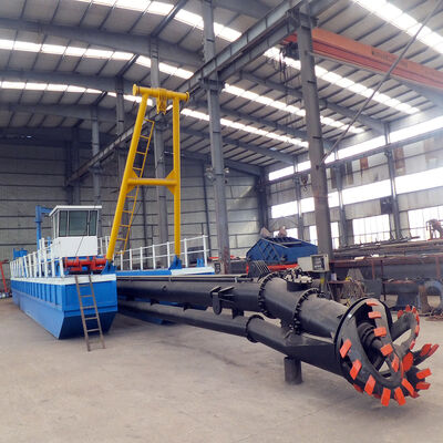 River Course Testing Cutter Suction Dredger 298kw with Water Flow Meter