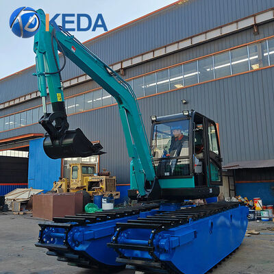 KEDA Multi-purpose Amphibious Excavator with Sealed Box-shaped Track Shoe and Advanced Hydraulic System